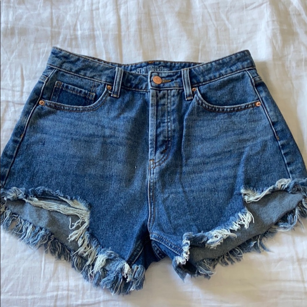 Wild Fable shorts size 6 denim cutoffs high rise